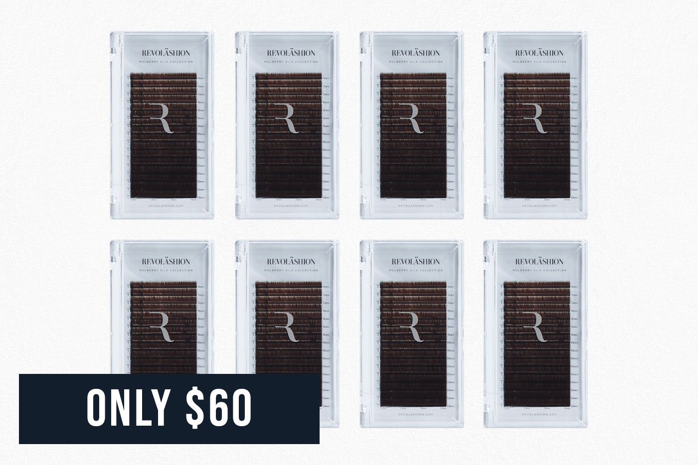 Brown | 0.06 | L Curl Bundle, 8 Trays
